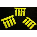 Thinkandplay Heavy Duty Rod Ends, Yellow - 12 Piece TH2995328